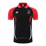 Camiseta Polo del Ajax 2022-2023 Negro y Rojo