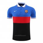 Camiseta Polo del Barcelona 2022-2023 Azul Rojo Negro