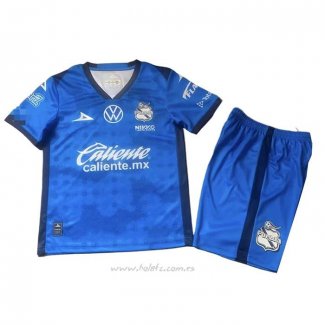 Camiseta Puebla Portero Nino 2025-2026 Azul