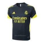 Camiseta de Entrenamiento Real Madrid 2025-2026 Negro Amarillo