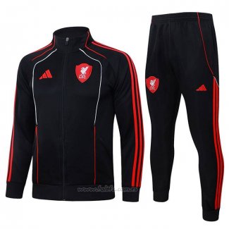 Chandal de Chaqueta del Liverpool 2025-2026 Negro