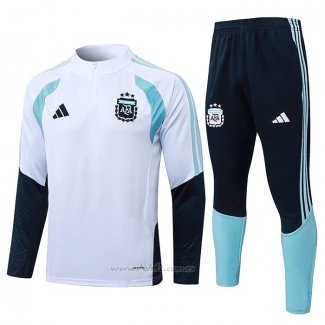 Chandal de Sudadera del Argentina Nino 2025-2026 Blanco