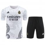 Chandal del Real Madrid Dragon Manga Corta 2024-2025 Blanco - Pantalon Corto