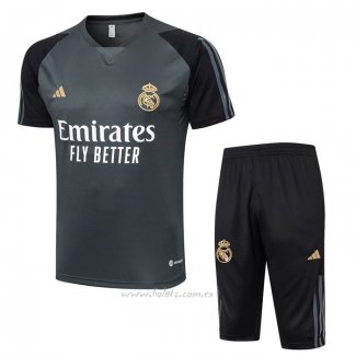 Chandal del Real Madrid Manga Corta 2023-2024 Verde - Pantalon Corto