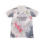 Camiseta Real Madrid Dragon 2025-2026 Blanco Rojo Tailandia