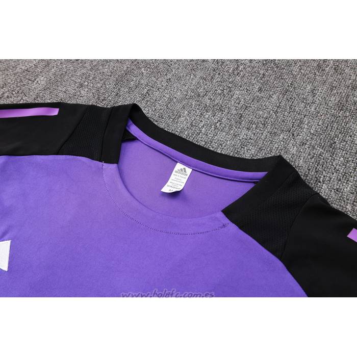 Chandal del Alemania Manga Corta 2024-2025 Purpura - Pantalon Corto