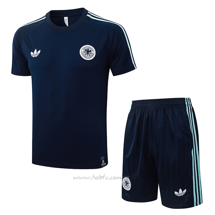 Chandal del Alemania Manga Corta 2026-2027 Azul - Pantalon Corto