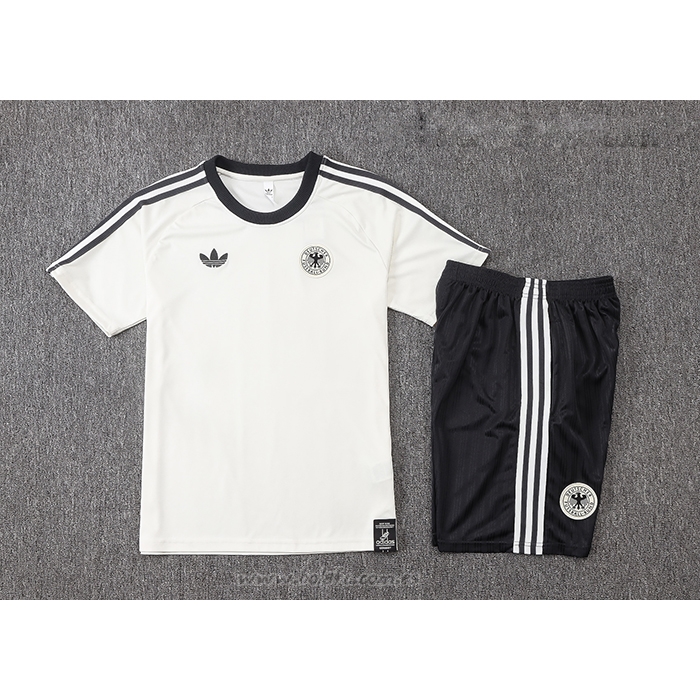 Chandal del Alemania Manga Corta 2026-2027 Crema - Pantalon Corto
