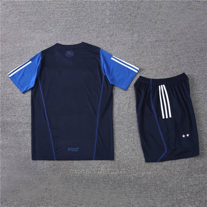 Chandal del Argelia Manga Corta 2023-2024 Azul - Pantalon Corto