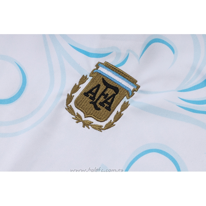 Chandal del Argentina Manga Corta 2026-2027 Blanco - Pantalon Corto