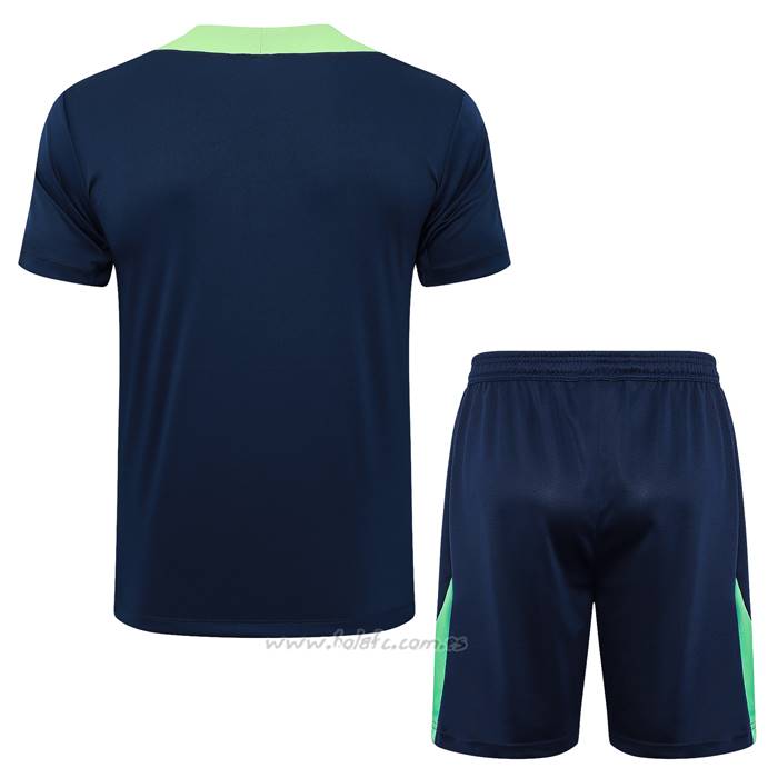Chandal del Brasil Manga Corta 2024-2025 Azul - Pantalon Corto