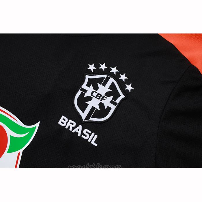 Chandal del Brasil Manga Corta 2025-2026 Negro - Pantalon Corto