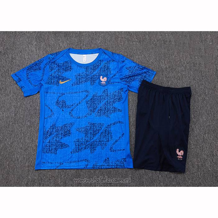 Chandal del Francia Manga Corta 2025-2026 Azul - Pantalon Corto