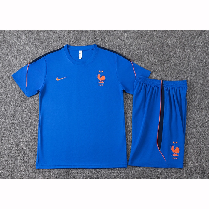 Chandal del Francia Manga Corta 2026-2027 Azul - Pantalon Corto