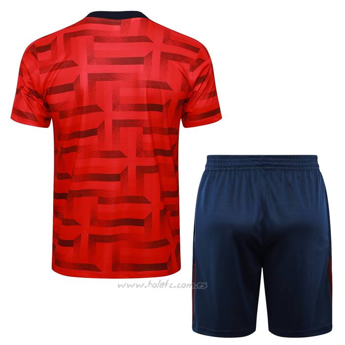 Chandal del Inglaterra Manga Corta 2024-2025 Rojo - Pantalon Corto